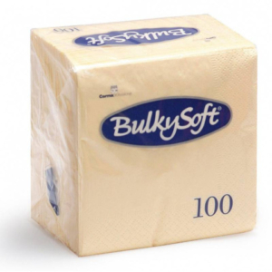 Tovaglioli Bulkysoft Rainbow pura cellulosa 24x24 cm 2 veli conf. 20x100 pz crema - 32366