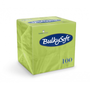 Tovaglioli Bulkysoft Rainbow pura cellulosa 24x24 cm 2 veli conf. 20x100 pz kiwi - 32460