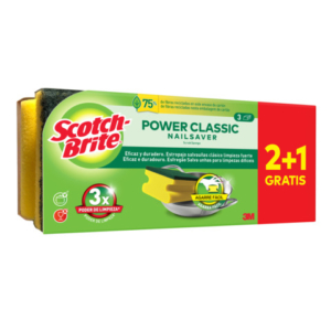 Spugna salva unghie Scotch-Brite® Power Classic Nailsaver - conf. 2+1 OMAGGIO 48x90x201 mm - 7100309866