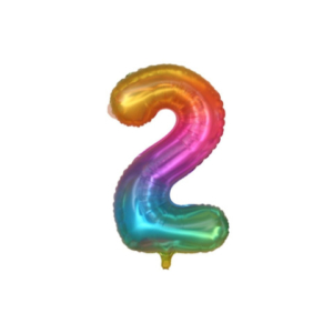 Palloncini Party Go multicolor indicante anni/eta' H.40 cm n° 2 FB2132