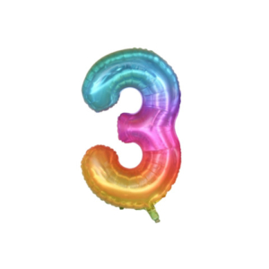 Palloncini Party Go multicolor indicante anni/eta' H.40 cm n° 3 FB2133
