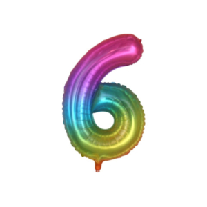 Palloncini Party Go multicolor indicante anni/eta' H.40 cm n° 6 FB2136