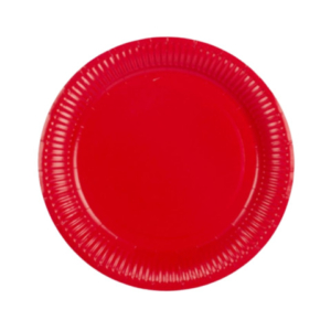 Piatti in carta Party Go rossi conf. 20 pz D.18 cm AK0025