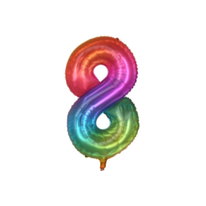 Palloncini Party Go multicolor indicante anni/eta' H.40 cm n° 8 FB2138