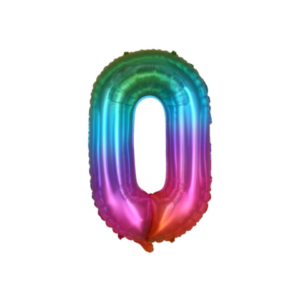 Palloncini Party Go multicolor indicante anni/eta' H.40 cm n° 0 FB2130