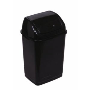 Pattumiera nera con coperchio basculante nero Medial Rif basic 360x290x560mm/35L 909536