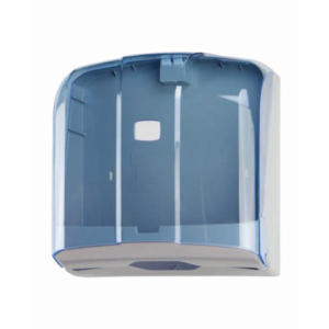 Distributore di carta asciugamani piegata a C, Z, M e V Medial Wave ² blu trasparente 270x130x280mm - 908121