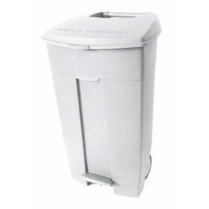 Contenitore mobile a pedale Medial Contiplast 120L in PP bianco 102534