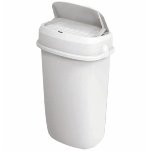 Gettacarte con coperchio ad imbocco automatico Medial Amélie 12 L 336x194x536mm bianco - 111213