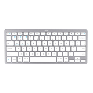 Tastiera wireless bluetooth Trust ultrasottile argento/bianco 24652