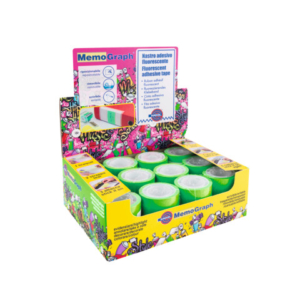 Ricarica nastro adesivo Eurocel Memograph scrivibile e removibile - 50 mm x 10 m - in PVC - verde - 021300652