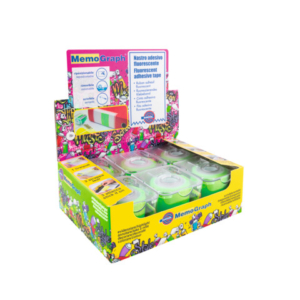 Nastro adesivo con dispenser Eurocel Memograph scrivibile e removibile - 50 mm x 10 m - in PVC - verde - 021300632