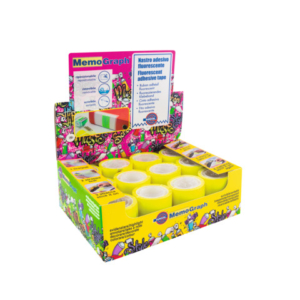 Ricarica nastro adesivo Eurocel Memograph scrivibile e removibile - 50 mm x 10 m - in PVC - giallo - 021500652