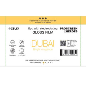 Pellicola protettiva per Smartphone Celly Dubai Glossy Electric Plate - conf. 10 pz - PROFILMPRO10