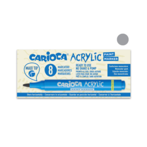 Marcatore acrilico Carioca punta Maxi argento 45296/20