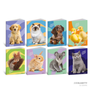 Maxi quaderno Blasetti Cuccioli A4 - 80 g/m² - 20+1 ff - 5M - conf. 10 pezzi - 8928