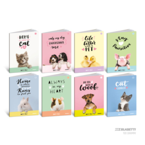 Maxi quaderno Blasetti Cuccioli A4 - 100 g/m² - 18 ff - 10M - conf. 10 pezzi - 8621