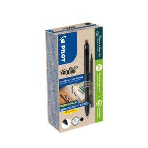 Penna a sfera a scatto cancellabile Pilot Frixion Ball+ 0,7 mm GREEN PACK 10 + 10 refill nero - 040343