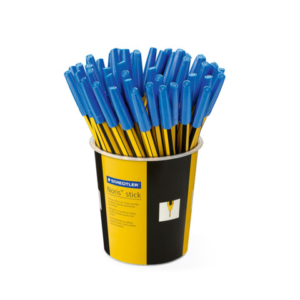 Penna a sfera Staedtler Noris Stick punta M 1 mm blu - in barattolo da 50 pezzi - 434 03 KP5