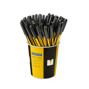 Penna a sfera Staedtler Noris Stick punta M 1 mm nero - in barattolo da 50 pezzi - 434 09 KP5