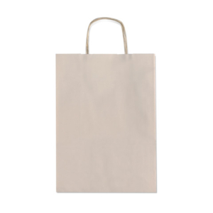 Borsa shopper Rex-Sadoch Allegra tinta unita Fashion su kraft bianco - tortora 36x12x41 cm - conf. 25 - SDF36-724