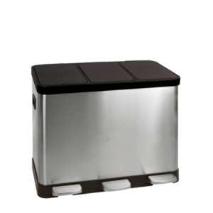 Pattumiera a pedale per la raccolta differenziata Medial Multiflux 2x30L 495x459x636mm - 112500