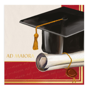 Tovaglioli a tema Laurea Ad Maiora Big Party conf. 16 pz 33x33 cm 76172