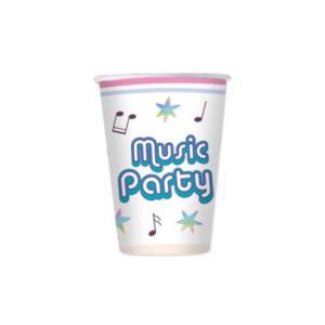 Bicchieri a tema Music Party Big Party conf. 6 pz 250 ml 76563