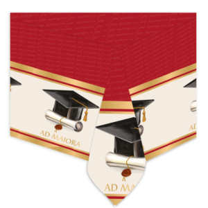 Tovaglia in plastica a tema Laurea Ad Maiora Big Party 140x270 cm 76200