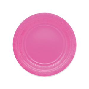 Piatti in carta di pura polpa di cellulosa Ecolor fucsia D.18 cm conf. 25 pz - 74086