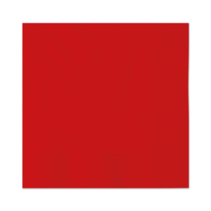 Tovaglioli in carta di pura cellulosa Ecolor 2 veli rossi conf. 40 pz 33x33 cm 74504