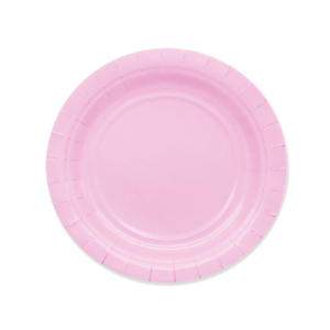 Piatti in carta di pura polpa di cellulosa Ecolor rosa conf. 25 pz 18 cm 74041