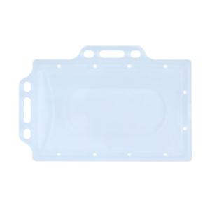 Portabadge Donau in PP trasparente con doppio supporto 92x59 mm - conf. 50 pz - 8349001PL-00