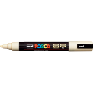 Marcatore a tempera POSCA Uni-Ball punta tonda 1,8-2,5 mm avorio M PC5M AV