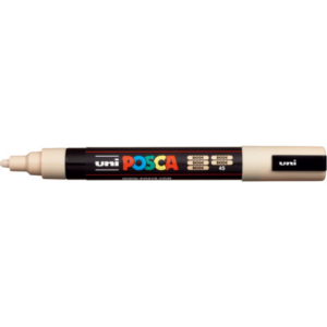Marcatore a tempera POSCA Uni-Ball punta tonda 1,8-2,5 mm beige M PC5M BG