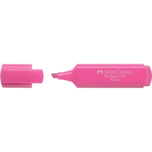 Evidenziatore Faber-Castell Textliner 1546 - conf. 10 pz - colore pastel rosa - 154654