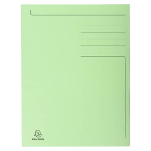 Cartelline a 3 lembi Forever® 24,5x35 cm verde conf. 50 pezzi - 449013E