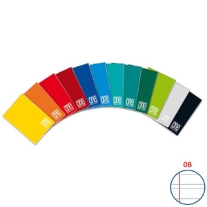 Quaderno One Color A5 - 80 g/m² - 20+1 ff - B - colori assortiti - 1404