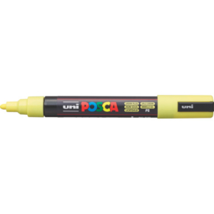 Marcatore a tempera POSCA Uni-Ball punta tonda 1,8-2,5 mm giallo sunshine M PC5M GSL