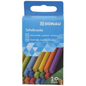 Gessetti per lavagna Donau conf. da 10 pezzi in colori assortiti 330283