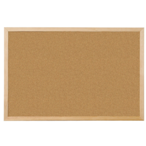 Pannello in sughero Q-Connect 120x90 cm con cornice in legno - KF03568