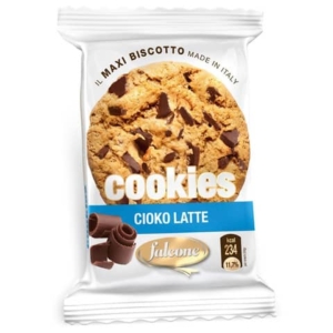 Biscotti croccanti con gocce di cioccolato al latte Falcone monoporzione da 50 g - conf. 40 pz - 01-0117