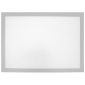 Tasche magnetiche A4 in PVC Q-Connect con cornice - argento - conf. 2 pz - KF11514