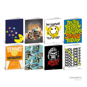 Maxi quaderno Blasetti Teen Boy A4 - 80 g/m² - 20+1 ff - 4M - conf. 10 pezzi - 9225