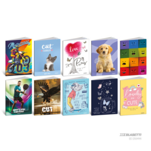 Quaderno Blasetti sel. Bambini A5 - 80 g/m² - 20+1 ff - Q - conf. 10 pezzi - 8706