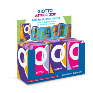Espositore 6 astucci a 3 zip Giotto Supermina Sneaker Lovers assortiti - F988500