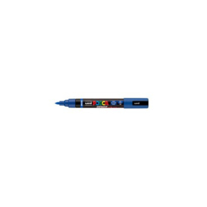 Marcatore a tempera Uni Posca con punta a pennello semi-flessibile 1-4 mm blu M PC5BR B