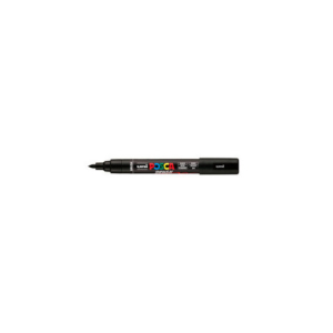 Marcatore a tempera Uni Posca con punta a pennello semi-flessibile 1-4 mm nero M PC5BR N