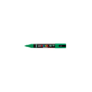 Marcatore a tempera Uni Posca con punta a pennello semi-flessibile 1-4 mm verde M PC5BR V