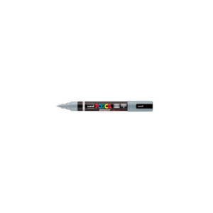 Marcatore a tempera Uni Posca con punta a pennello semi-flessibile 1-4 mm grigio M PC5BR GR